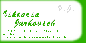 viktoria jurkovich business card