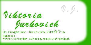 viktoria jurkovich business card